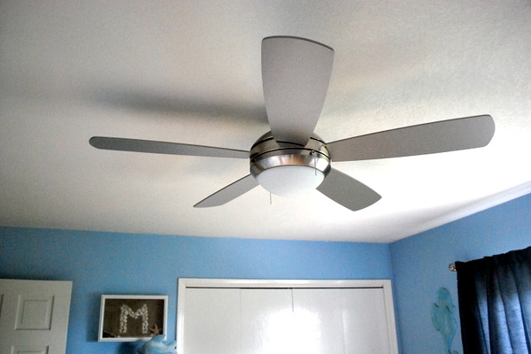 Ceiling fan in nursery