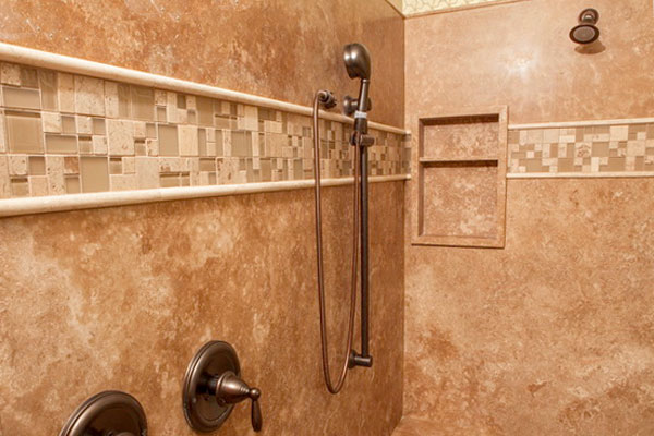 Forzastone used in a home's shower