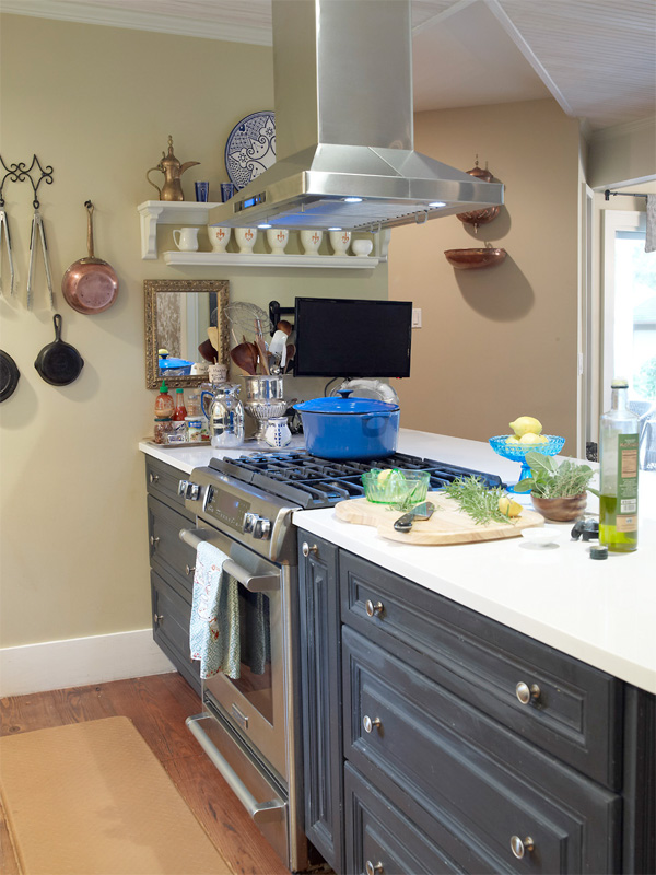 High end appliances in Chef Plummer's home kitchen