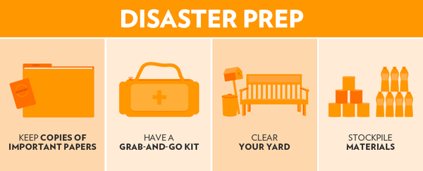 Home evacuation checklist infographic