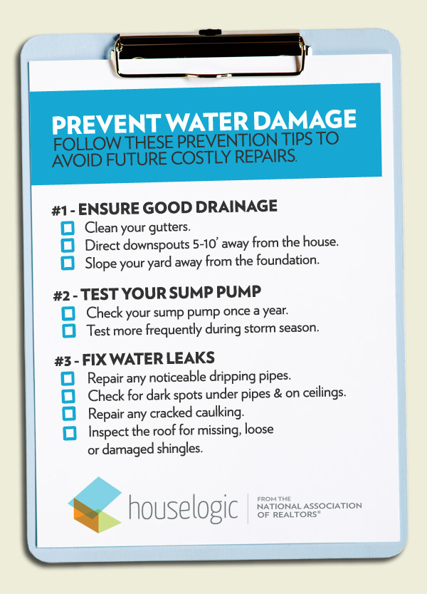 Water damage checklist