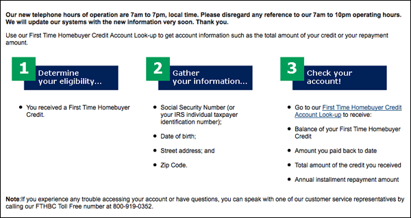 First Time Buyer Credit Irs