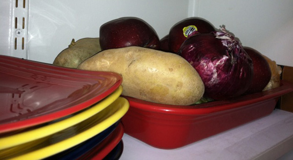 Casserole dish storage