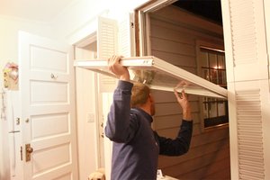 Replacing a window in a house