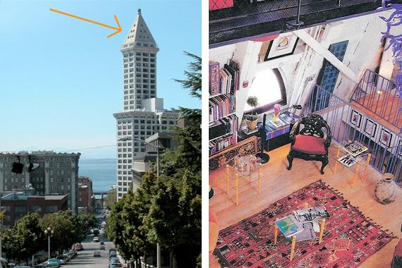 Home in the Top Belfry of Smith Tower | Crazy House