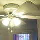 Dirty, allergen-ridden ceiling fan in a home