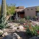 Front yard using low-water landscaping