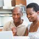 Couple researching mortgage rates
