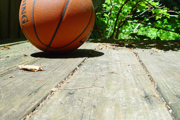 An old deck in need of treatment