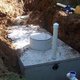 Septic system installed at a house