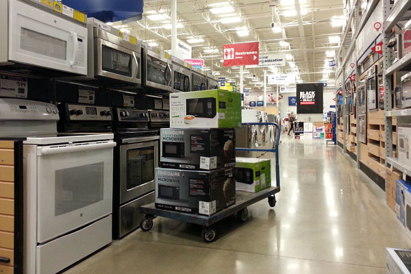 Black Friday sale at appliance store