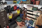 Garage filled with home owner clutter