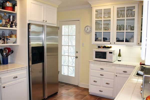 Glass front cabinets